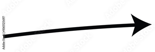 Arrow icon. Vector black right arrow icon.