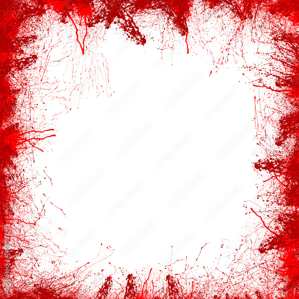 Fototapeta premium Red Paint Splash Frame