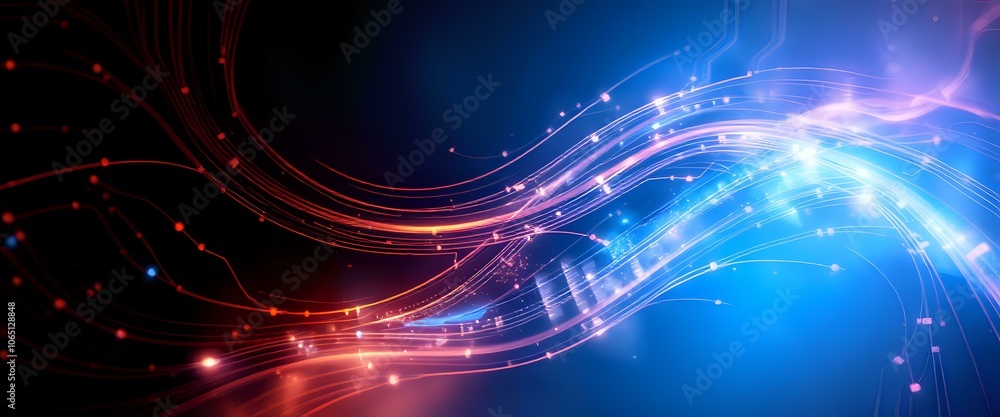 Obraz premium Abstract Data Flow - Digital Energy