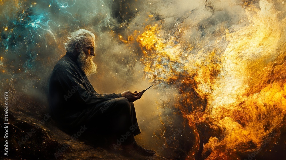 An Old Man Contemplates the Cosmos An Old Man Contemplates the Cosmos