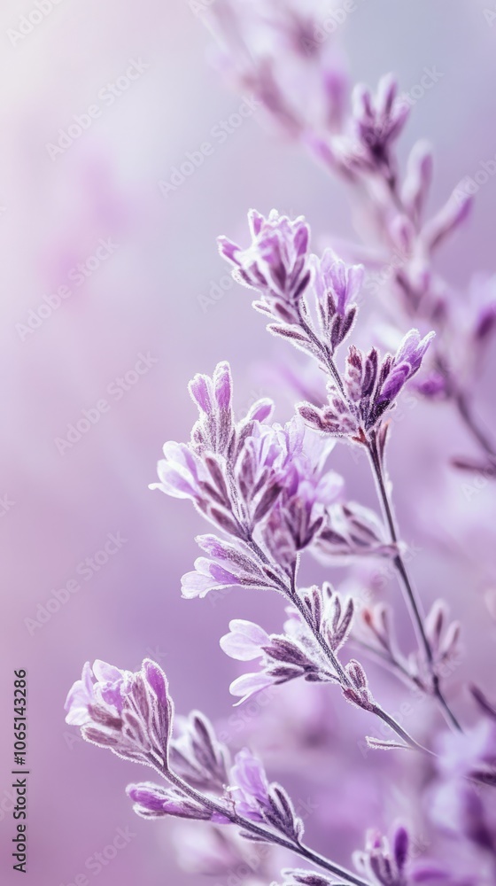 Obraz premium Delicate Lavender Blooms with Soft Purple Hues