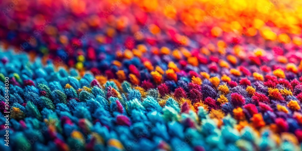Obraz premium Abstract carpet texture unveiled through double exposure, showcasing synthetic pile.