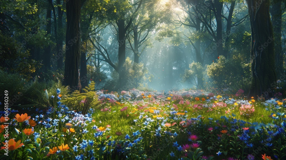 Obraz premium Enchanted Forest Meadow