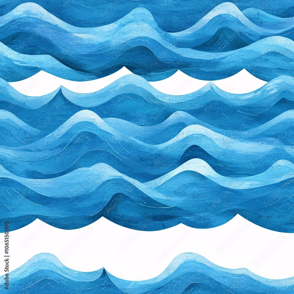 Fototapeta premium Abstract Blue Wave Pattern Background Design