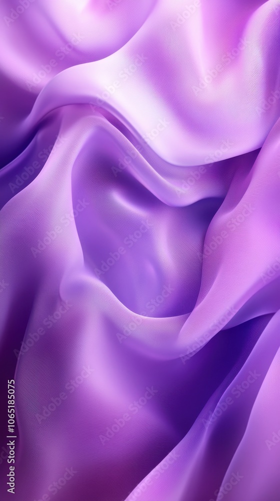 Obraz premium A vibrant, abstract wave of flowing purple and blue hues, creating a soothing and dynamic visual effect.