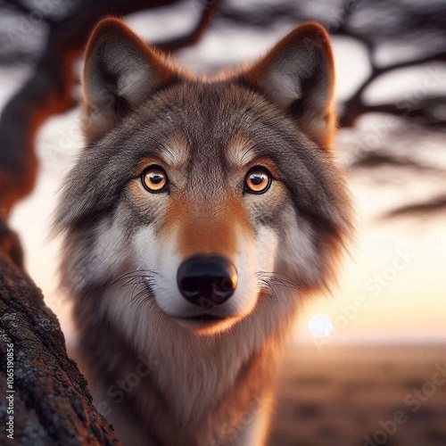 Wolf Portrait photo