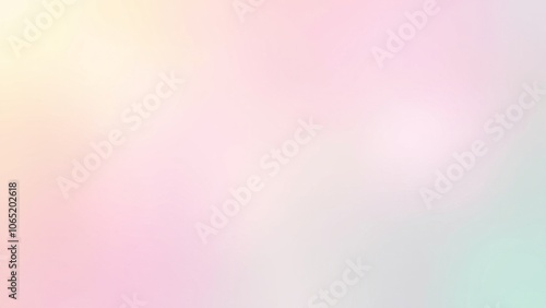 Soft pastel gradient background with blurred pink, yellow, and green tones