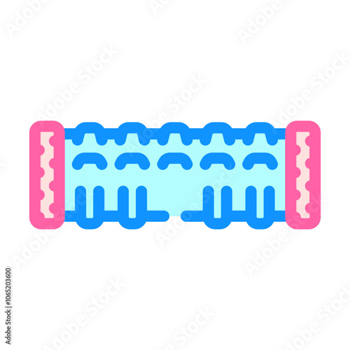 foam roller fitness tool color icon vector. foam roller fitness tool sign. isolated symbol illustration