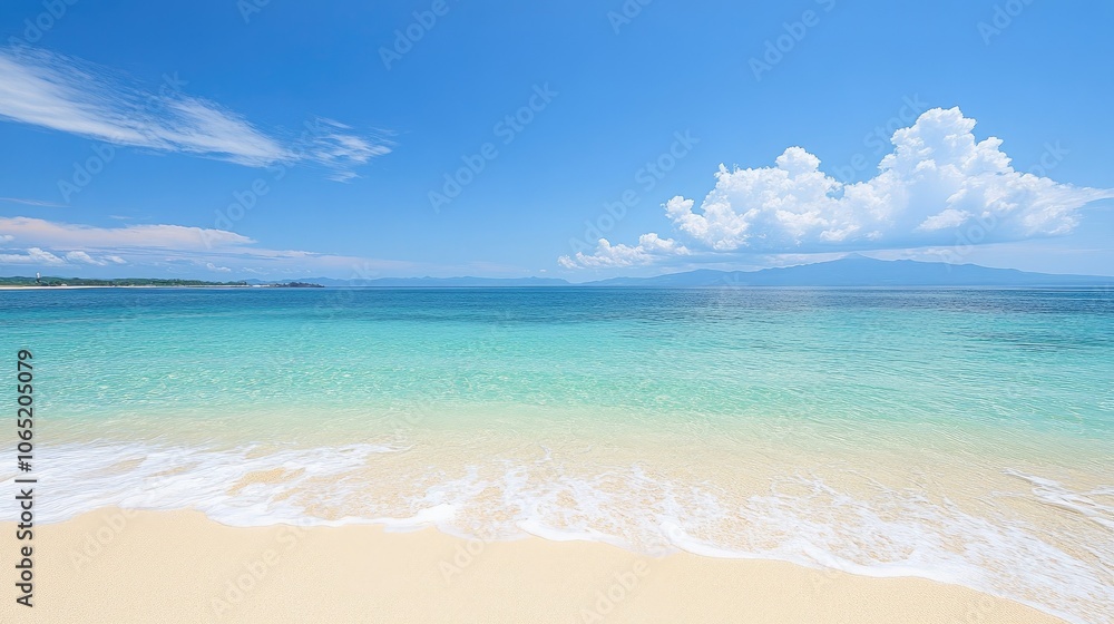 Obraz premium summer beach view backgrounds