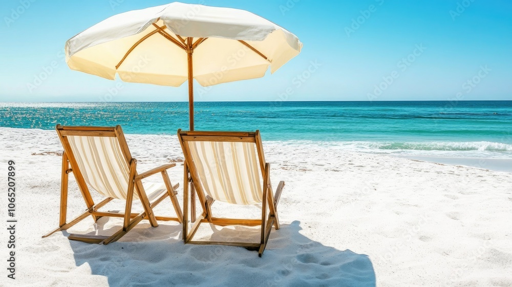 Obraz premium summer beach view backgrounds