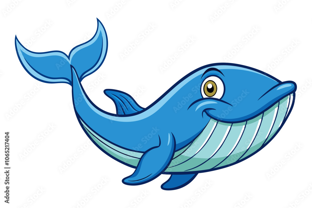 Obraz premium Whale cartoon vector