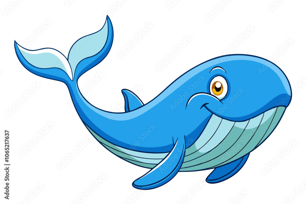 Fototapeta premium Whale cartoon vector