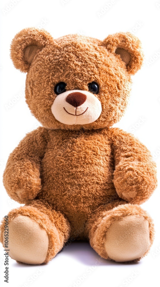 Fototapeta premium Adorable Brown Teddy Bear Toy Plush