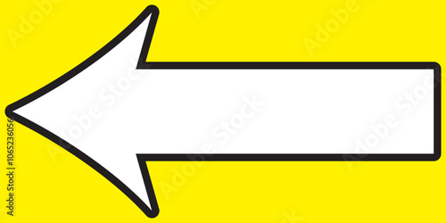 Black arrow large size black long arrow. Straight long arrow icon. black long arrow pointing to right site in isolated yellow background eps 10.