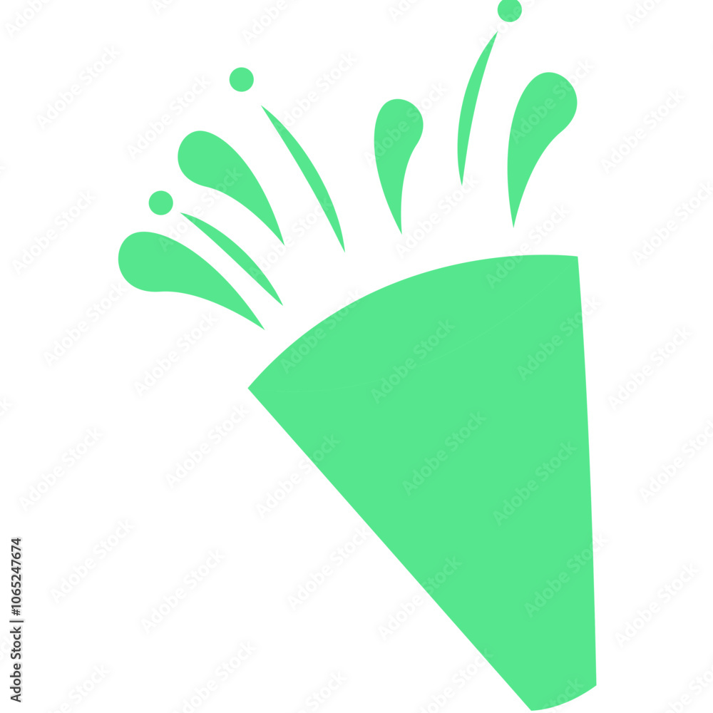 Obraz premium Happy birthday simple vector icon