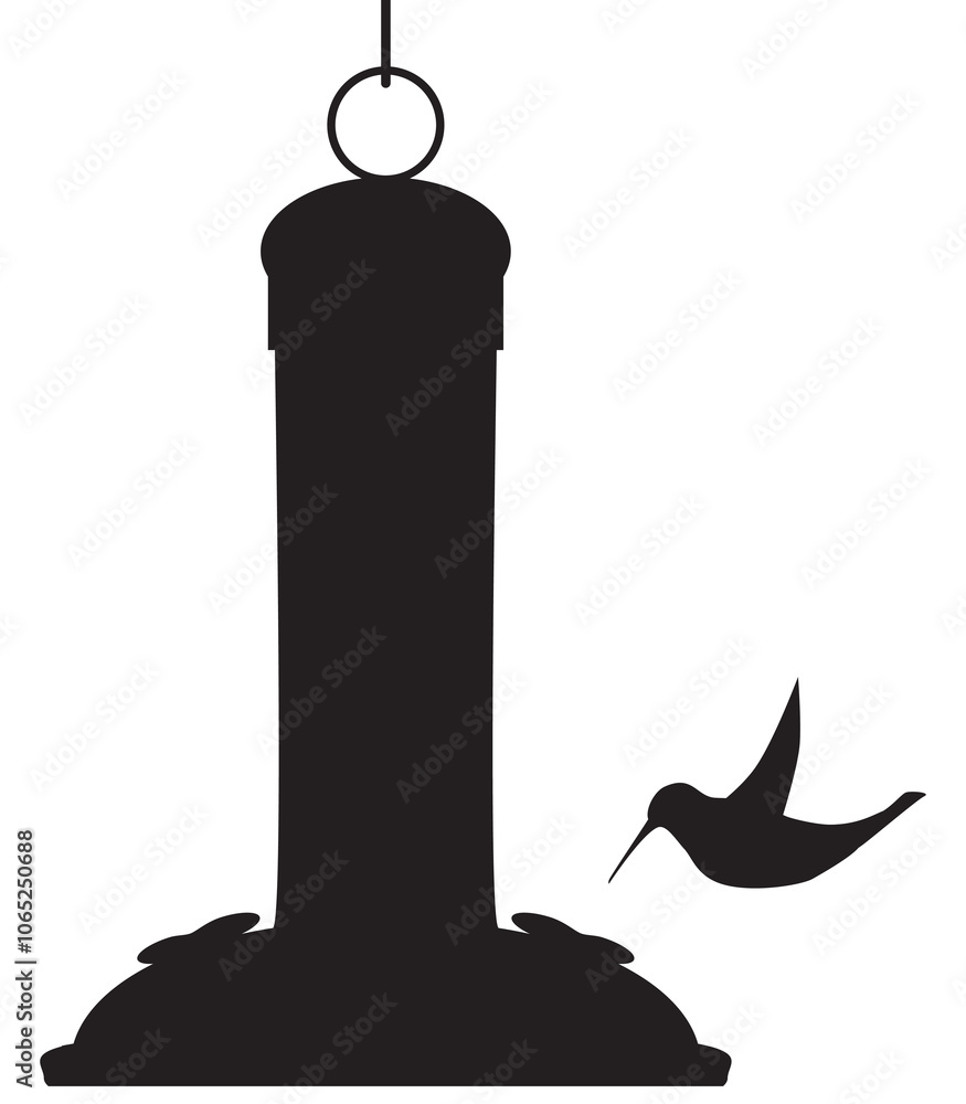 Fototapeta premium Hummingbird in Silhouette