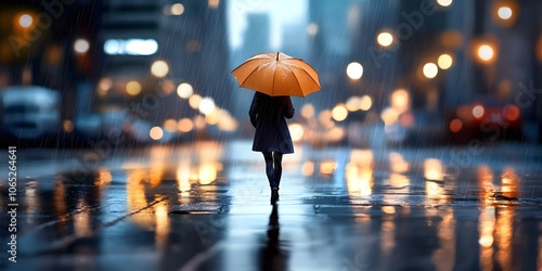 Wallpaper Mural Walking in the Rain Torontodigital.ca