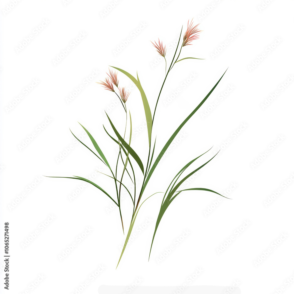 Fototapeta premium Delicate Wildflowers isolated on white background