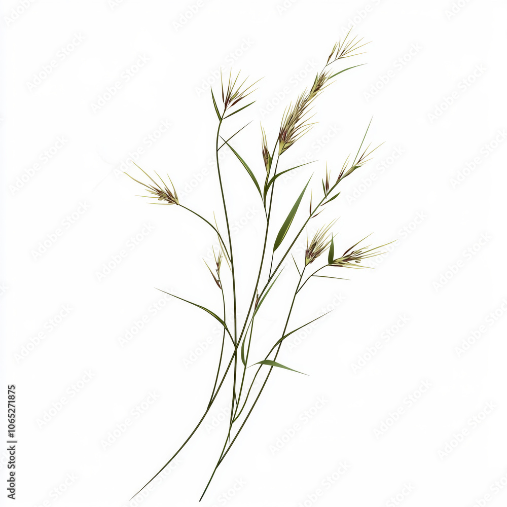 Fototapeta premium Delicate Wildflowers isolated on white background