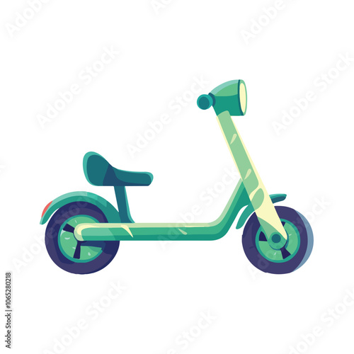 3d render of a bicycle isolated vector illustration on white background