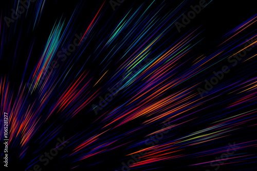 Motion Abstract Line Ray Background