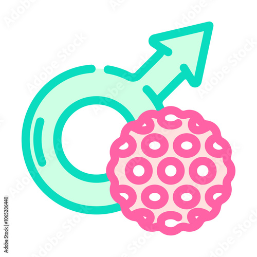 sexually transmitted infections color icon vector. sexually transmitted infections sign. isolated symbol illustration