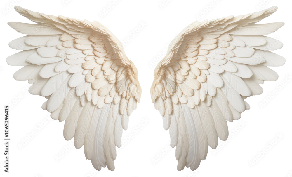 Obraz premium PNG Angel wings white white background archangel.