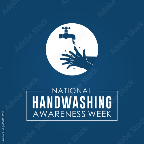 Vector illustration on the theme of national handwashing awareness week observed each year during December. banner, Holiday, poster, card and background design.