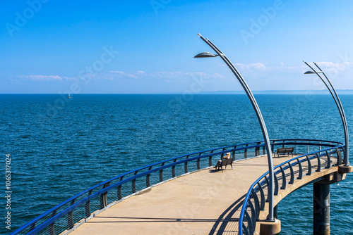 Brant Street pier in Spencer Smith Park, Burlington, Ontario, Canada