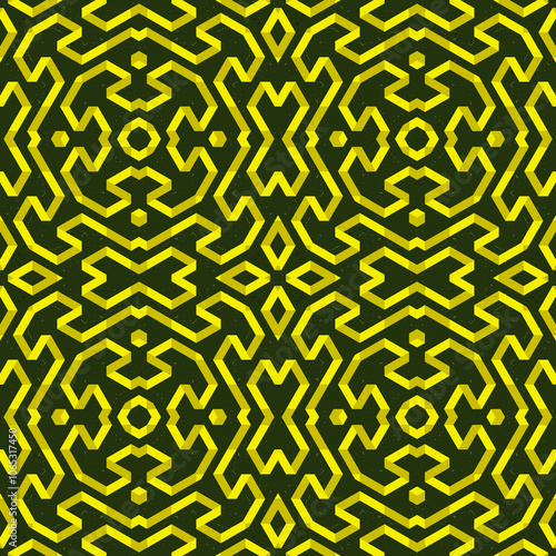 Isometric Abstract Seamless Pattern Background