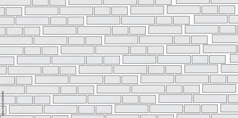 Fototapeta premium background of brick wall, White brick background texture. White brick pattern and white background wall brick, white or dark gray pattern grainy concrete wall stone texture background.