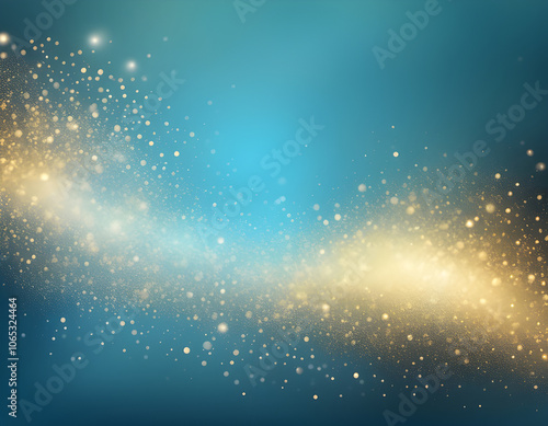 Wallpaper Mural Realistic vector blue background. Shiny blue horizontal backdrop Glittering backround. Torontodigital.ca