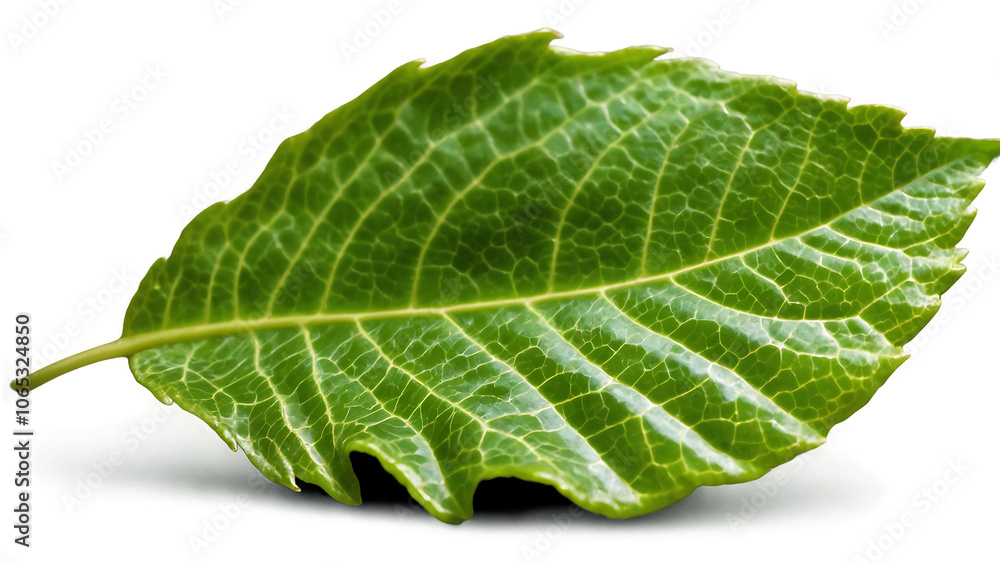Obraz premium A Bright Green Delicate and Intricately Veined Leaf that Can Symbolize Renewal and Growth in Various Creative Projects