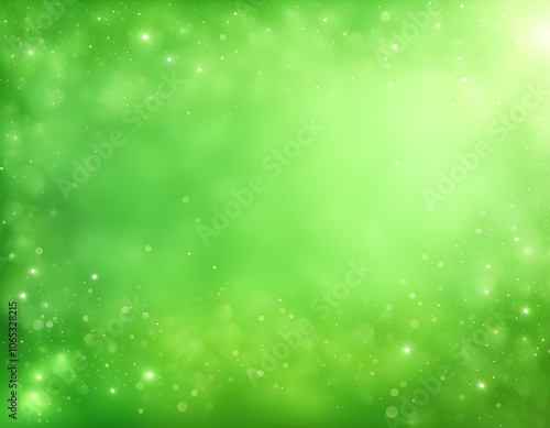 Realistic vector green background. Shiny green horizontal backdrop Glittering backround.
