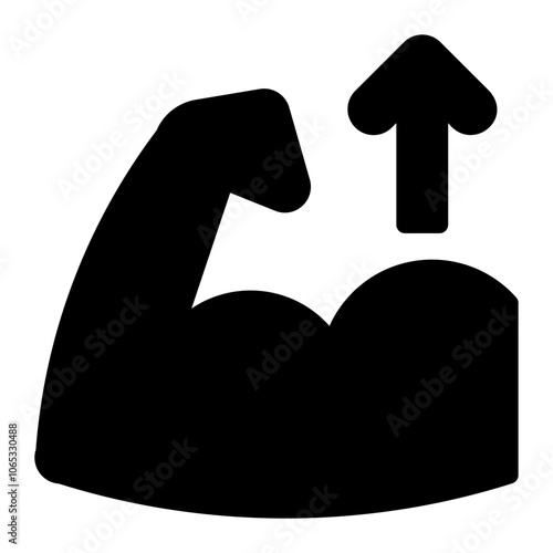 muscle glyph icon
