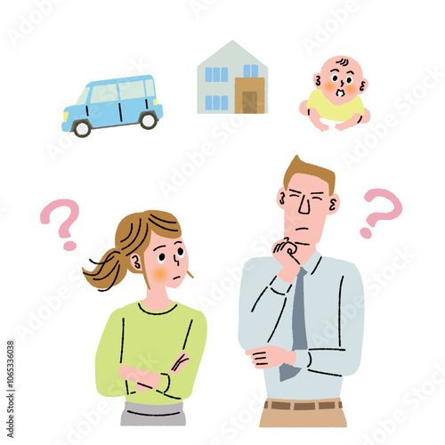 若い夫婦がライフプランを考える