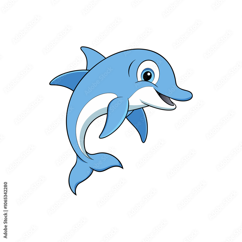 Obraz premium dolphin isolated on white background