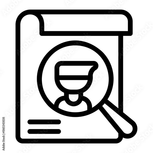 recruitment line icon