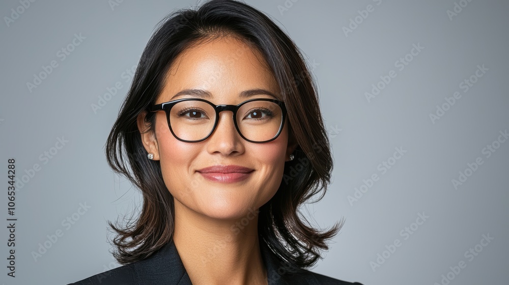 Fototapeta premium Professional Businesswoman Portrait with Glasses
