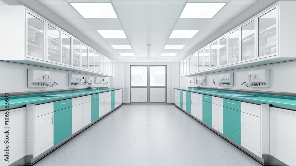 Obraz premium Explore the Versatility of Modern Laboratory Design and Functionality