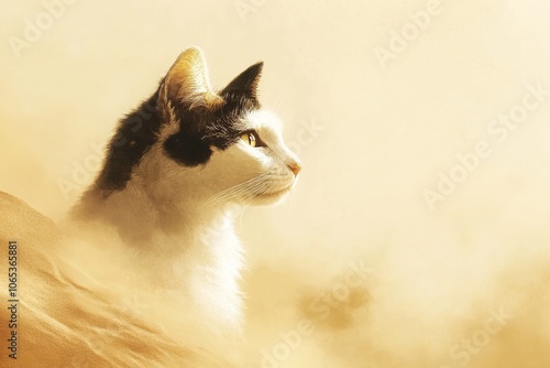 Cat In The Desert Dust photo