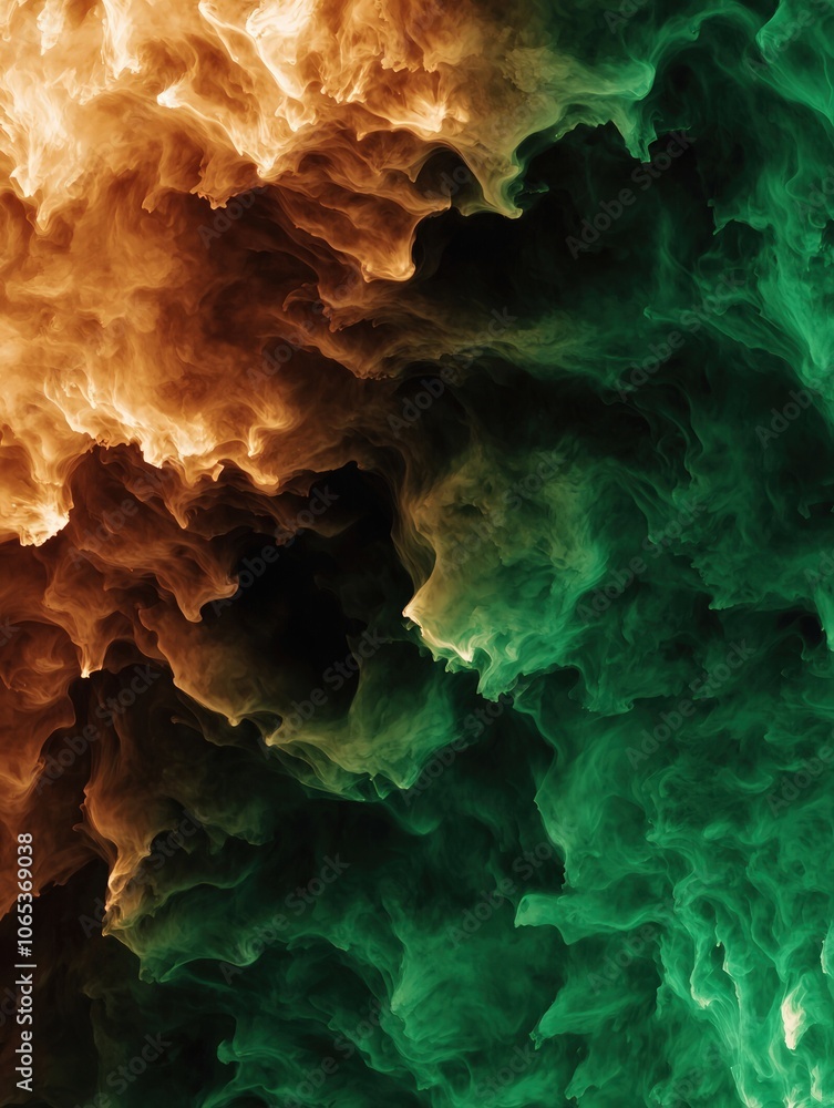 Obraz premium Explore the Stunning Beauty of Colorful Abstract Smoke Patterns