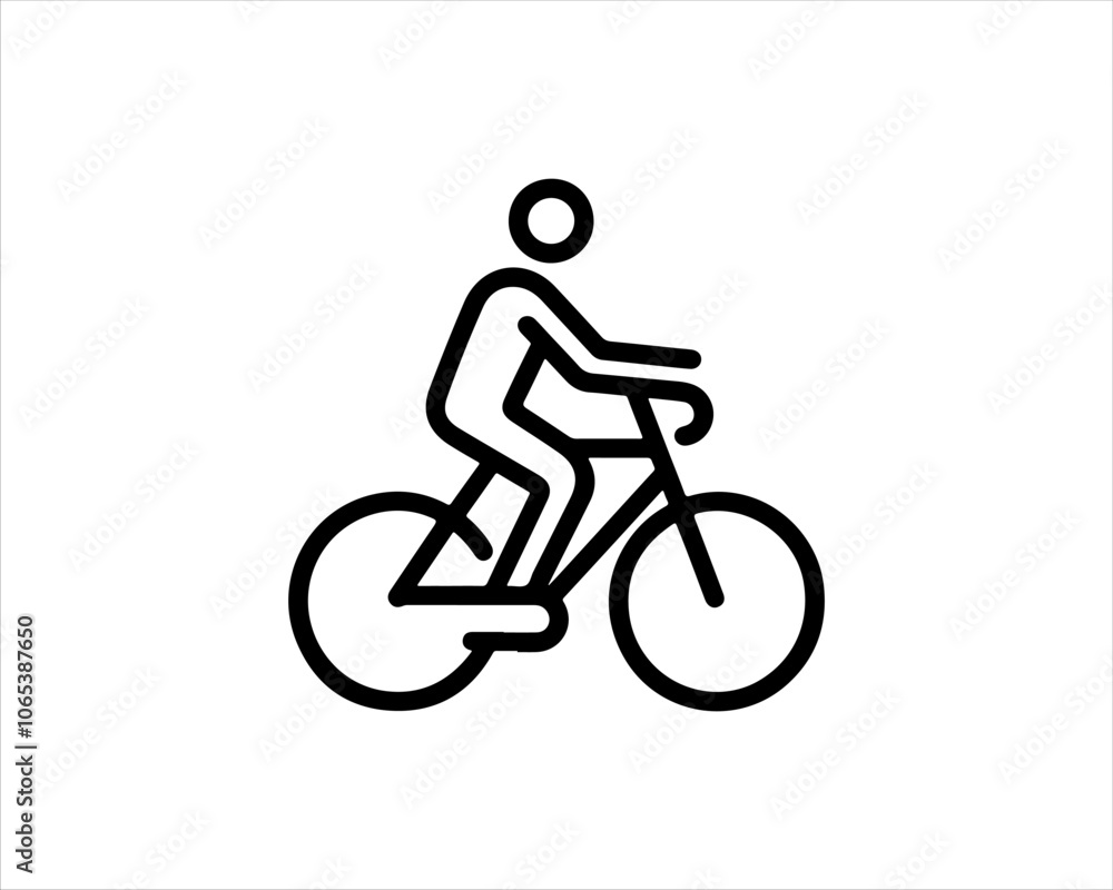 Fototapeta premium silhouette of a biker
