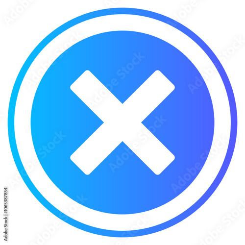 cross gradient icon