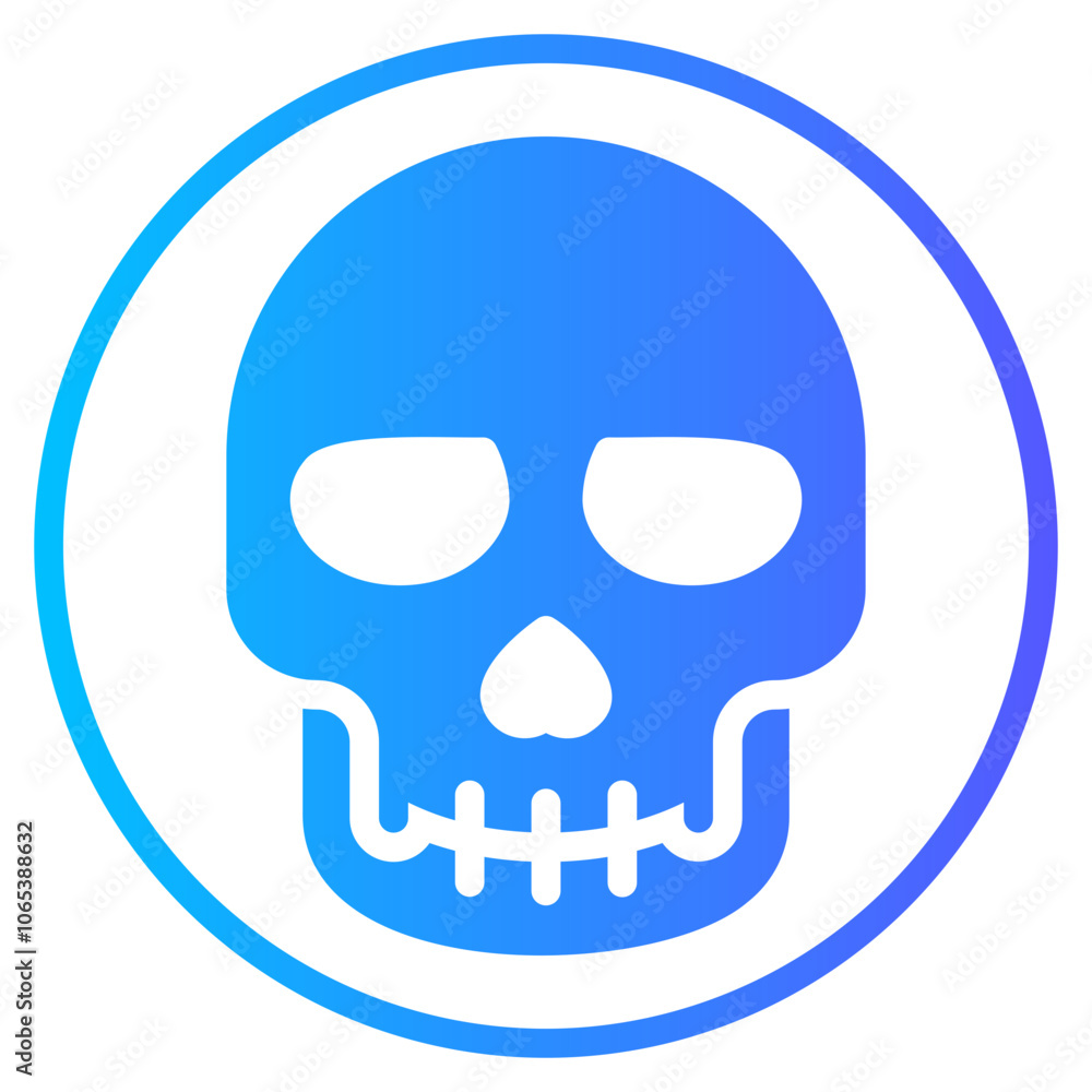 skull gradient icon skull gradient icon