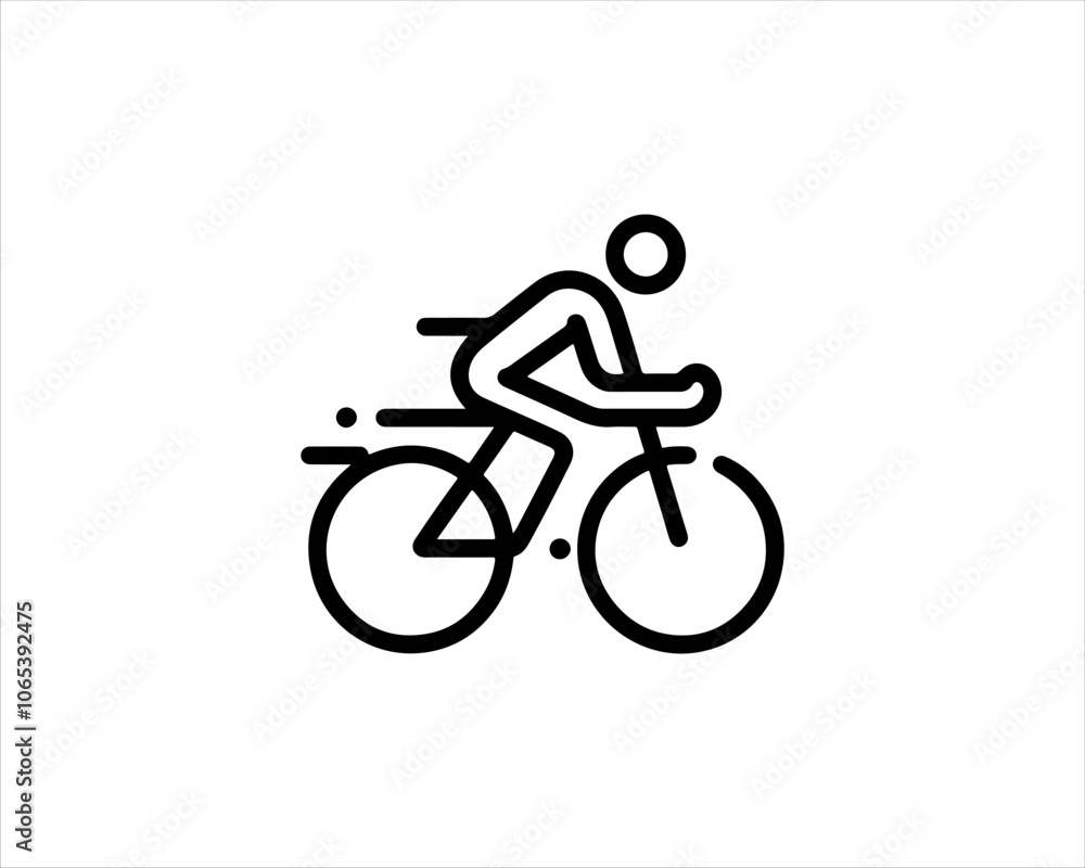 Obraz premium silhouette of a bicycle
