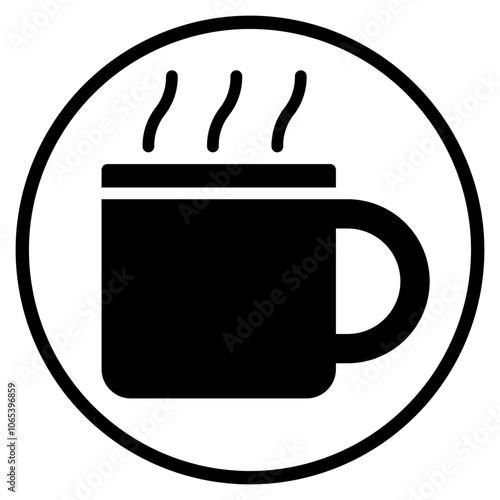 coffee glyph icon