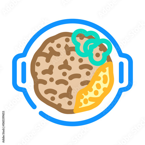 homemade chili winter color icon vector. homemade chili winter sign. isolated symbol illustration