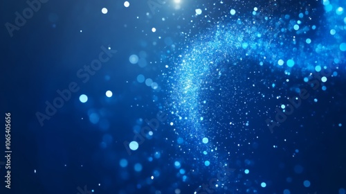 Wallpaper Mural Abstract Blue Sparkle Background - Bokeh Light Texture Torontodigital.ca