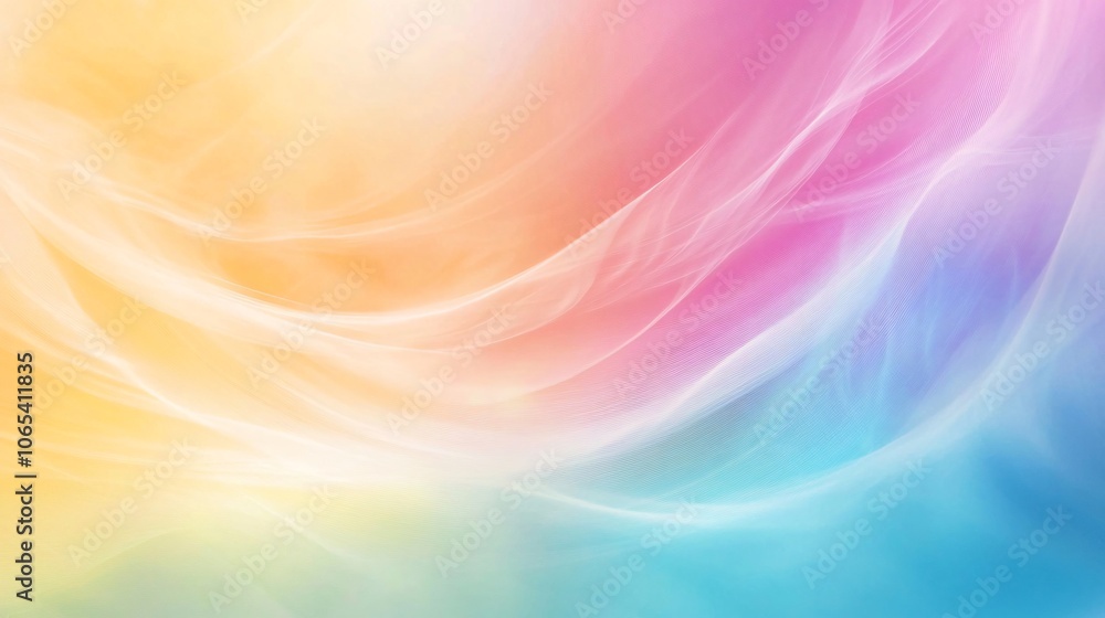 Obraz premium Abstract Colorful Gradient Background with Smooth Waves